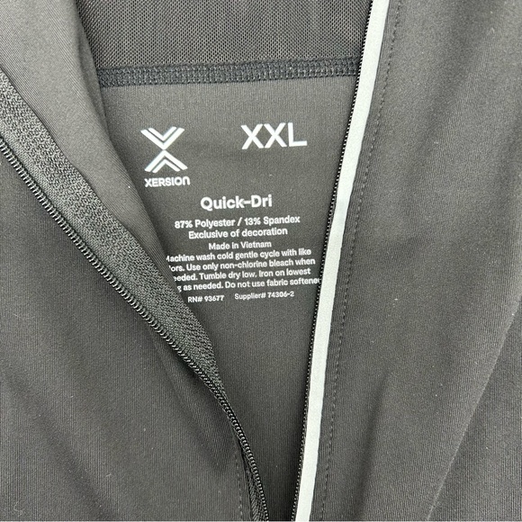 Xersion Women's Black Long Sleeve Quarter-Zip Pullover Size XXL - Picture 10 of 11